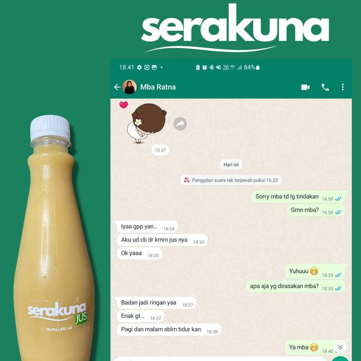 Testimonial Manfaat Jus Obat Herbal Serakuna Untuk Badan Enteng Terasa Ringan - JUS BAWANG PUTIH TUNGGAL LANANG