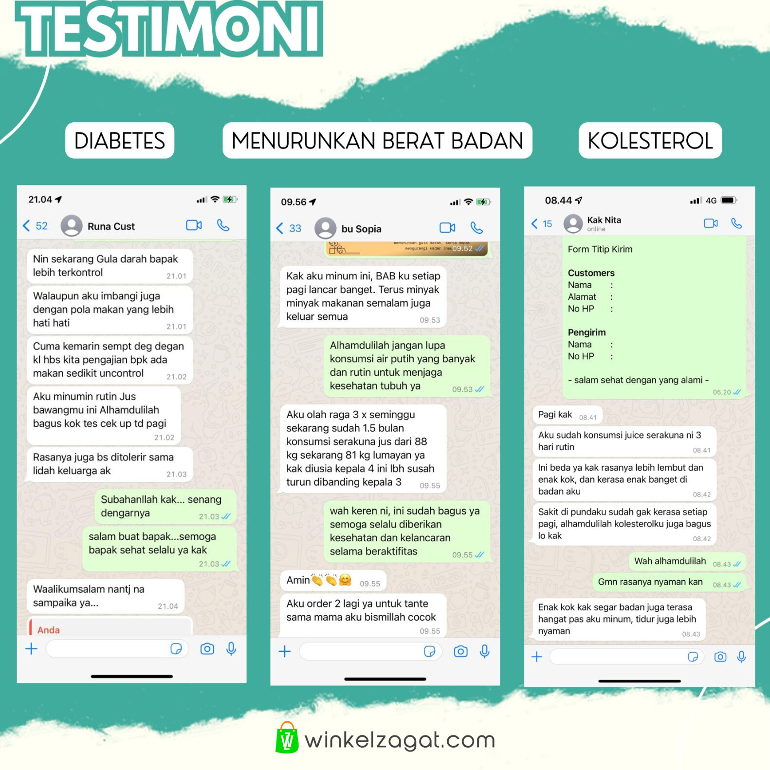 Testimonial Manfaat Jus Obat Herbal Serakuna Untuk Sakit Diabetes Kolesterol Diet Menurunkan Berat Badan - JUS BAWANG PUTIH TUNGGAL LANANG