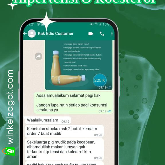 Testimonial Manfaat Jus Obat Herbal Serakuna Untuk Sakit Kolesterol Hipertensi Daya Tahan Tubuh Anti Capek - JUS BAWANG PUTIH TUNGGAL LANANG