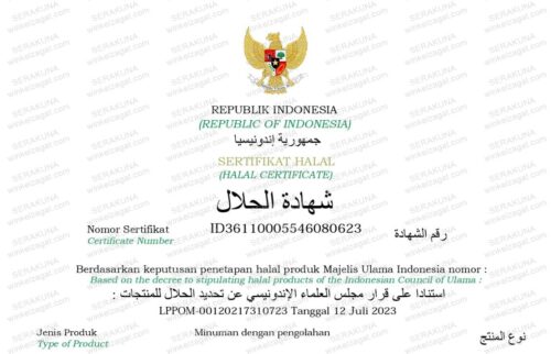 SERTIFIKAT HALAL MUI SERAKUNA - JUS BAWANG PUTIH TUNGGAL LANANG